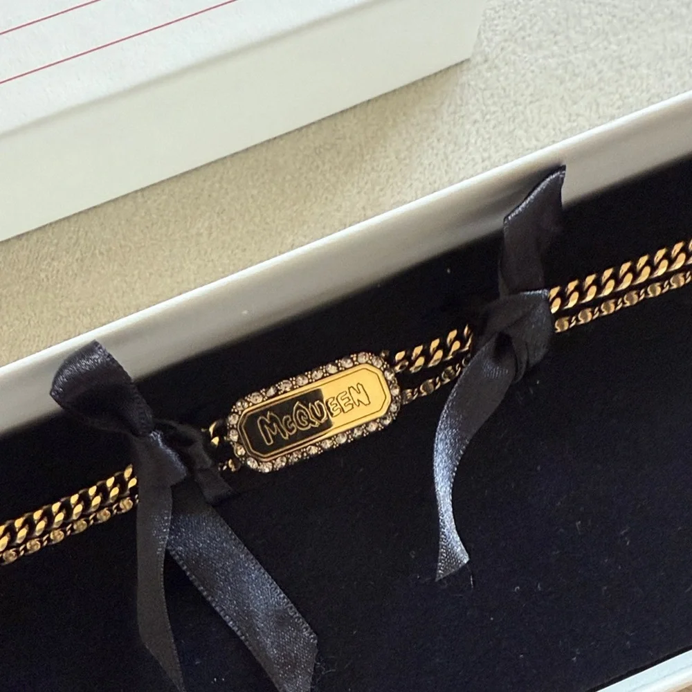 Alexander McQueen Pave Chain Bracelet - Picture 1 of 4